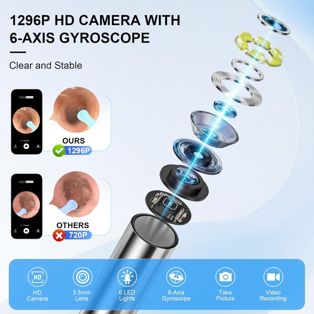 Limpiador de Oídos con cámara